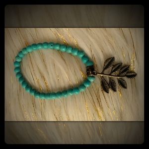 Turquoise charm bracelet